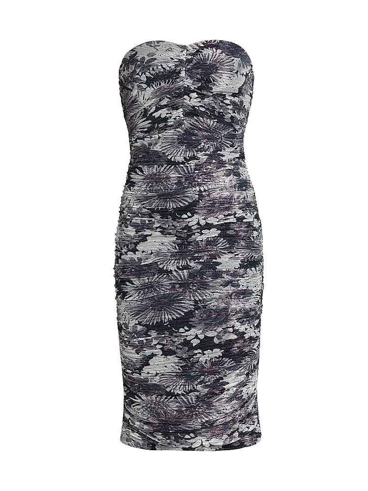 Bonnie Floral Ruched Tube Dress