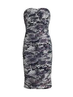 Bonnie Floral Ruched Tube Dress