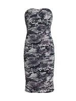 Bonnie Floral Ruched Tube Dress