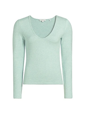 Cozy Long-Sleeve V-Neck Top