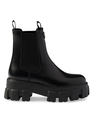 Monolith Brushed Leather Chelsea Boots