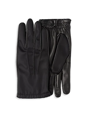 Re-Nylon and Nappa Leather Gloves