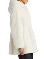 Faux-Mink Hooded Parka