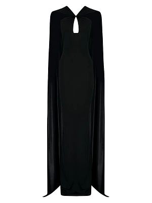 Maia Cape-Back Gown