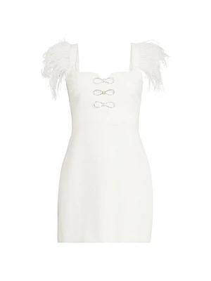 Rizzo Embellished Sweetheart Minidress
