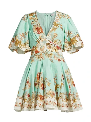 Rohi Floral Fit & Flare Minidress