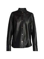 Leather Shirt Jacket