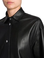 Leather Shirt Jacket