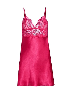 Rory Lace-Trimmed Satin Chemise