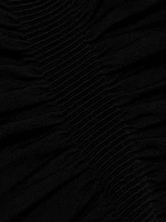 Ruched V-Neck Maxi Dress