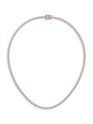 14K Rose Gold & Natural Diamond Tennis Necklace/5.00-15.00 TCW