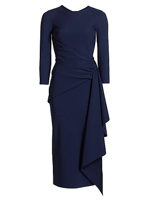 Wangairi Boatneck Midi-Dress