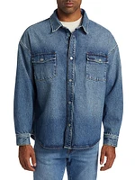 Denim Snap-Front Shirt