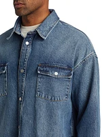 Denim Snap-Front Shirt