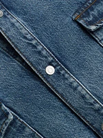 Denim Snap-Front Shirt