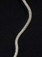 Ana Embellished Rib-Knit Sweater
