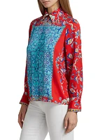 The Haven Isle of Capri Silk Printed Shirt