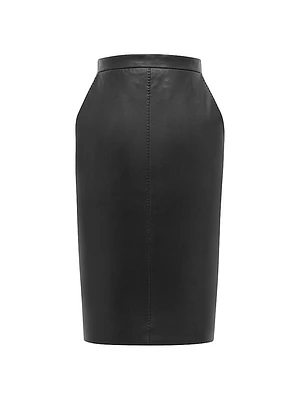Pencil Skirt in Lambskin