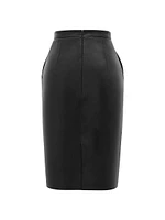 Pencil Skirt in Lambskin