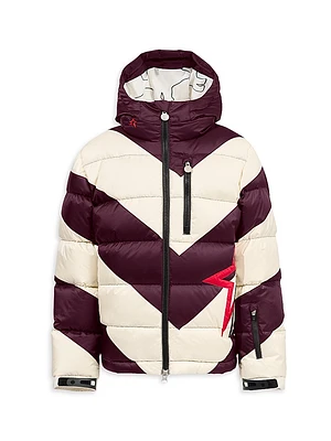 Little Kid's & Super Mojo Striped Puffer Jacket
