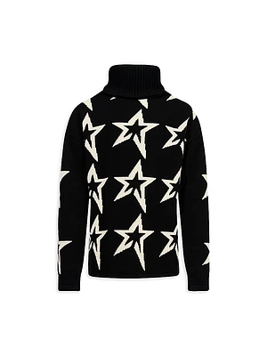 Little Kid's & Star Dust Turtleneck Sweater