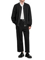 Cotton Zip-Up Blouson Jacket