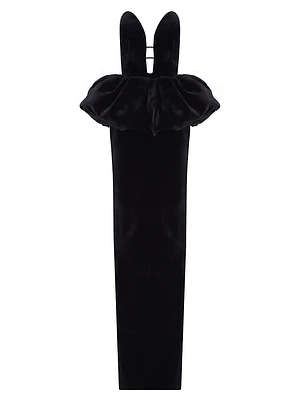 Lia Velvet Peplum Dress
