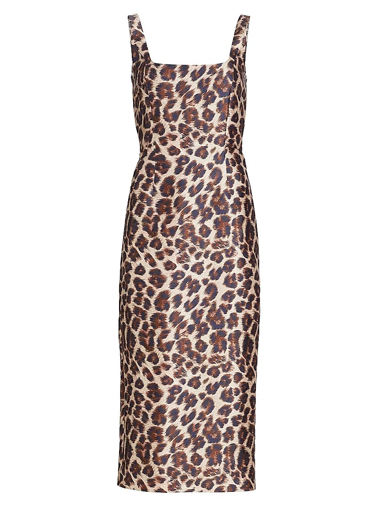 Cressida Animal Print Midi-Dress