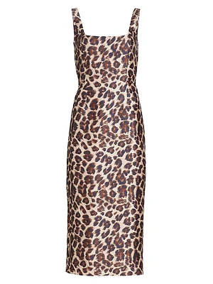 Cressida Animal Print Midi-Dress