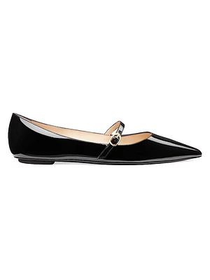 Emilia Patent Leather Mary Jane Flats