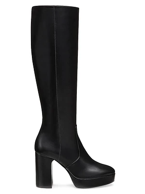 Dayna 100MM Leather Platform Boots