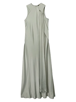 Quincy Draped Sleeveless Maxi Dress