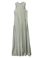 Quincy Draped Sleeveless Maxi Dress