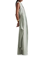 Quincy Draped Sleeveless Maxi Dress