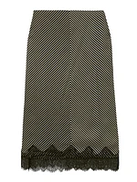 Ivy Striped Midi-Skirt