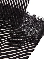 Ivy Striped Midi-Skirt