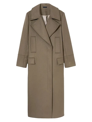 Neave Wool-Blend Double-Breasted Coat