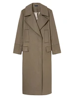 Neave Wool-Blend Double-Breasted Coat