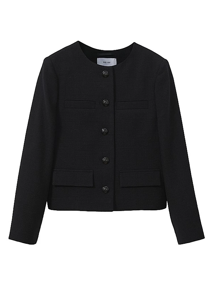 Nola Wool Crop Cardigan