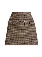 Wynnie Houndstooth Mini Skirt