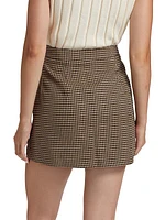 Wynnie Houndstooth Mini Skirt