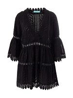 Victoria Broderie Anglaise Tiered Minidress