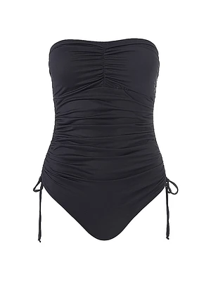 Sydney Ruched Bandeau One-Piece Swimsuit