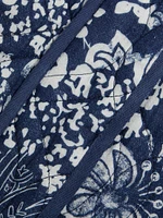 Paisley Cotton Tie-Waist Jacket
