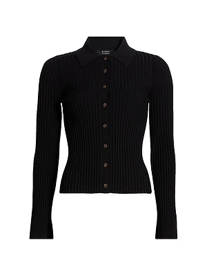 Rib-Knit Cardigan