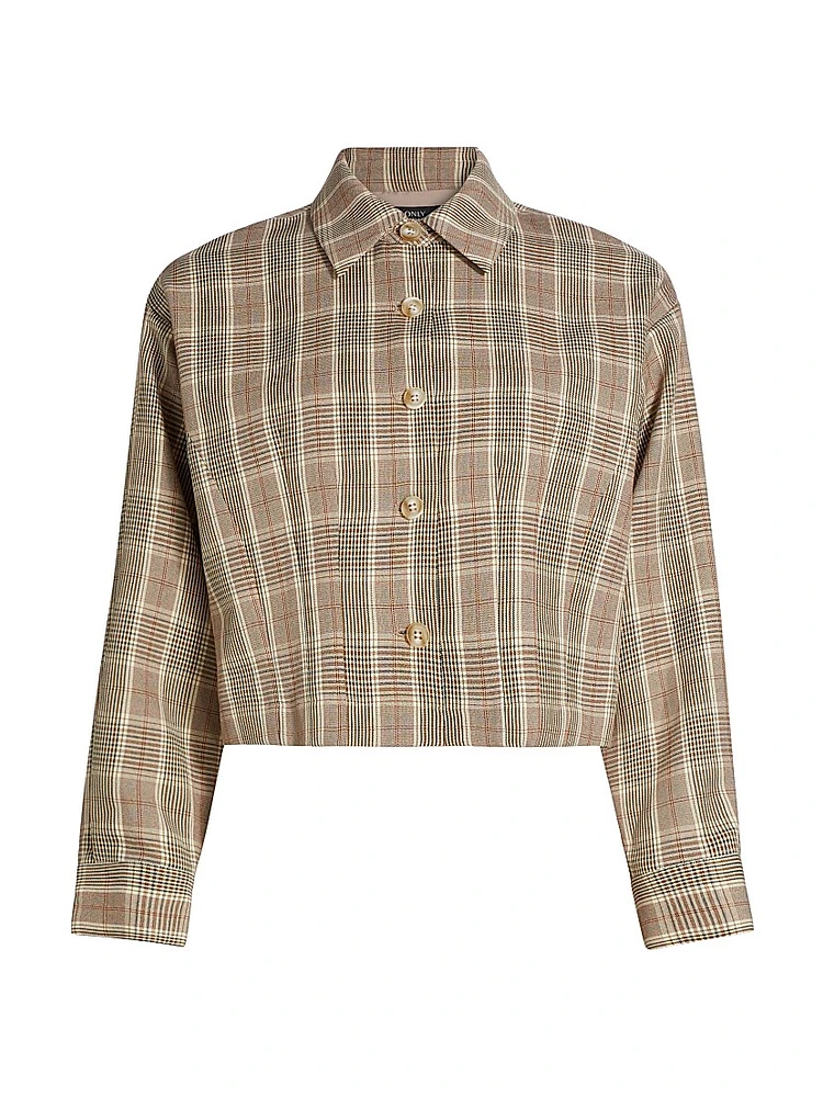 Plaid Stretch Jacket