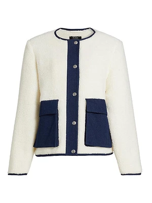Faux-Sherpa & Denim Jacket