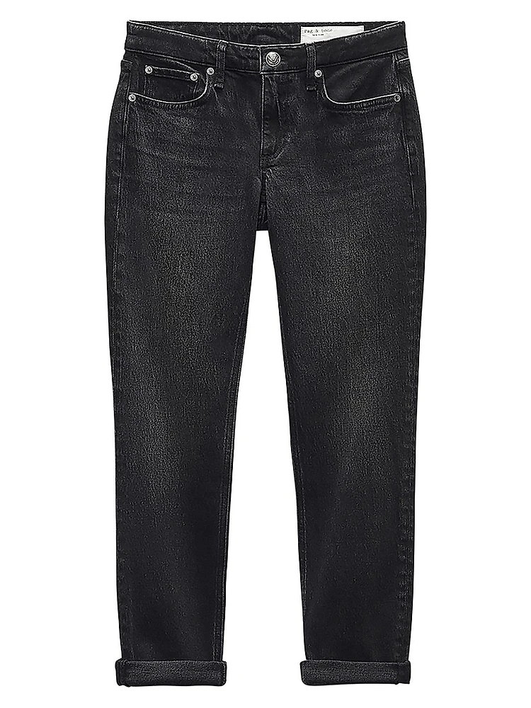 Dre Low-Rise Cropped Boyfriend Jeans