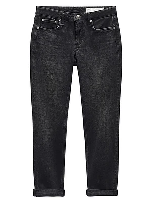 Dre Low-Rise Cropped Boyfriend Jeans