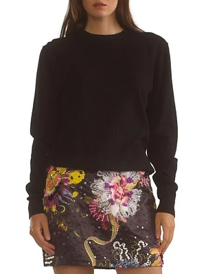Wool-Cashmere Crewneck Sweater